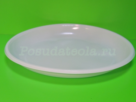 Тарелка пластиковая одноразовая ПП Д=220 ИНТЕКО 50 шт/уп, 700 шт/кор.